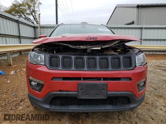 2021 Jeep Compass Altitude with VIN 3C4NJCBB7MT597532, listed as a Copart auction lot 51408535 with 87,085 mi miles and Salvage title. Bid and sale history available at DreamBid. Image 5.