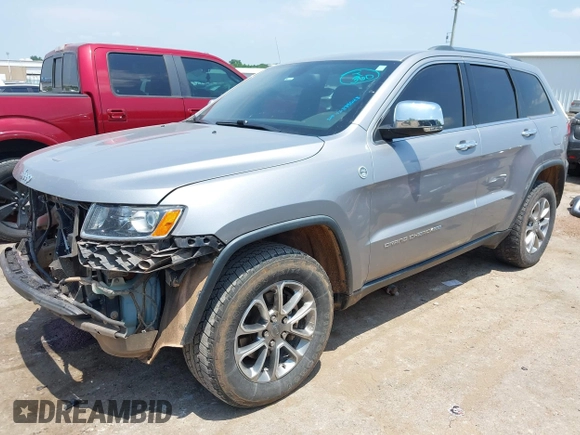 2014 Jeep Grand Cherokee Limited with VIN 1C4RJFBG4EC589321, listed as a IAAI auction lot 42335043 with 153,428 mi miles and . Bid and sale history available at DreamBid. Image 18.