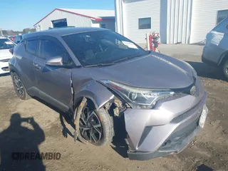 2018 Toyota C-HR XLE with VIN NMTKHMBX3JR048303, listed as a IAAI auction lot 41695246 with 125,081 mi miles. Bid and sale history available at carsss.com. Image 1.