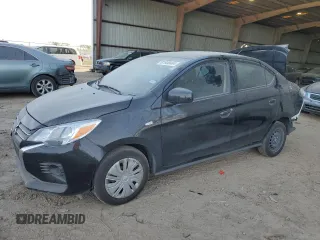 2024 Mitsubishi Mirage ES z VIN ML32FUFJ5RHF02621, wystawiony jako Copart lot #41378825 z przebiegiem 48 184 mil mil oraz Szkoda całkowita • Salvage title. Historia ofert i sprzedaży dostępna na DreamBid. Obrazek 1.