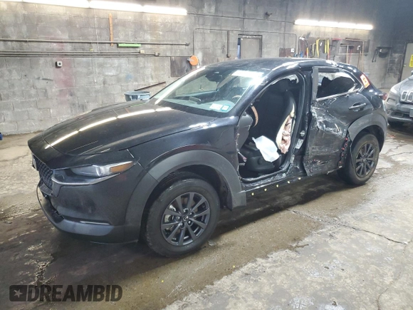 2025 Mazda CX-30 S with VIN 3MVDMBAM3SM756861, listed as a Copart auction lot 43643715 with Not provided miles and Salvage title. Bid and sale history available at DreamBid. Image 1.