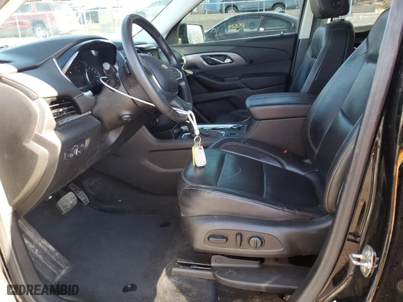 2021 Chevrolet Traverse Premier with VIN 1GNEVKKW0MJ197845, listed as a Copart auction lot 89196715 with 91,392 mi miles and Salvage Title. Bid and sale history available at carsss.com. Image 7.