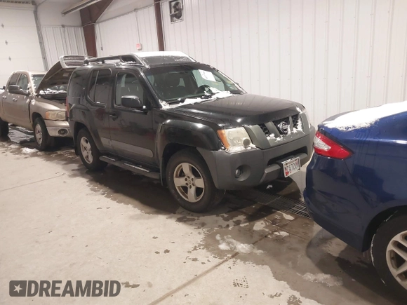 2005 Nissan Xterra S with VIN 5N1AN08U95C633157, listed as a IAAI auction lot 41277946 with 213,067 mi miles. Bid and sale history available at carsss.com. Image 1.