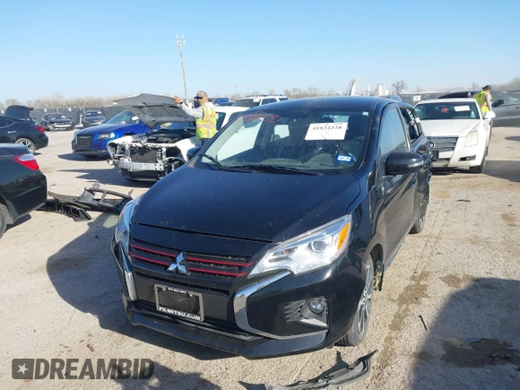 2024 Mitsubishi Mirage Black Edition with VIN ML32AWHJ1RH004954, listed as a IAAI auction lot 41834228 with 13,720 mi miles and . Bid and sale history available at DreamBid. Image 17.
