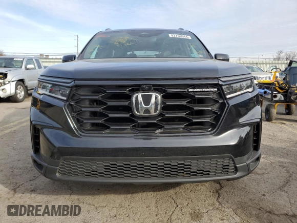 2025 Honda Pilot Black Edition with VIN 5FNYG1H98SB016703, listed as a Copart auction lot 82766044 with 16,758 mi miles and Salvage Title. Bid and sale history available at carsss.com. Image 5.