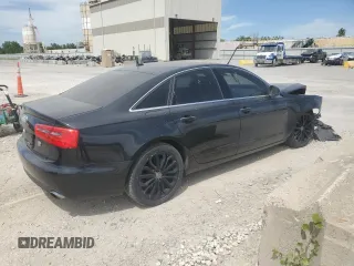 2013 Audi A6 Premium Plus with VIN WAUGFAFC6DN120024, listed as a Copart auction lot 57146605 with 140,767 mi miles and Salvage title. Bid and sale history available at DreamBid. Image 3.