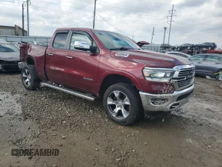 2019 Ram 1500 Laramie with VIN 1C6SRFDT5KN830864, listed as a Copart auction lot 46498855 with 63,935 mi miles and Salvage Title. Bid and sale history available at carsss.com. Image 4.