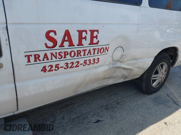 2013 Ford Econoline Cargo Commercial with VIN 1FTNE1EW2DDA78482, listed as a IAAI auction lot 42575152 with 543,296 mi miles and . Bid and sale history available at DreamBid. Image 6.