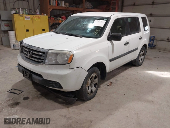 2014 Honda Pilot LX with VIN 5FNYF4H27EB025811, listed as a IAAI auction lot 41501702 with 144,909 mi miles and . Bid and sale history available at DreamBid. Image 2.