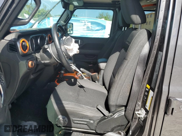 2021 Jeep Gladiator Overland z VIN 1C6HJTFG0ML574762, wystawiony jako Copart lot #54728225 z przebiegiem 32 284 mil mil oraz Szkoda całkowita • Salvage title. Historia ofert i sprzedaży dostępna na DreamBid. Obrazek 7.