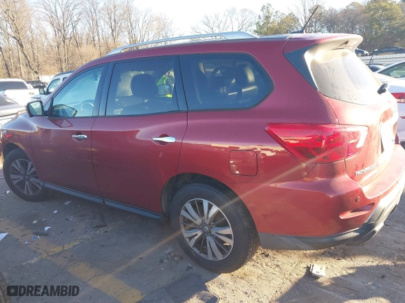 2017 Nissan Pathfinder SV with VIN 5N1DR2MN9HC669673, listed as a IAAI auction lot 41357063 with 141,127 mi miles. Bid and sale history available at carsss.com. Image 3.