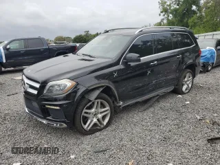 2016 Mercedes-Benz GL with VIN 4JGDF7DE9GA683041, listed as a Copart auction lot 51802315 with 128,755 mi miles and Salvage Title. Bid and sale history available at carsss.com. Image 1.