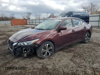 2020 Nissan Sentra SV with VIN 3N1AB8CV6LY238128, listed as a Copart auction lot 52024585 with 175,693 mi miles and Clean Title. Bid and sale history available at carsss.com. Image 1.