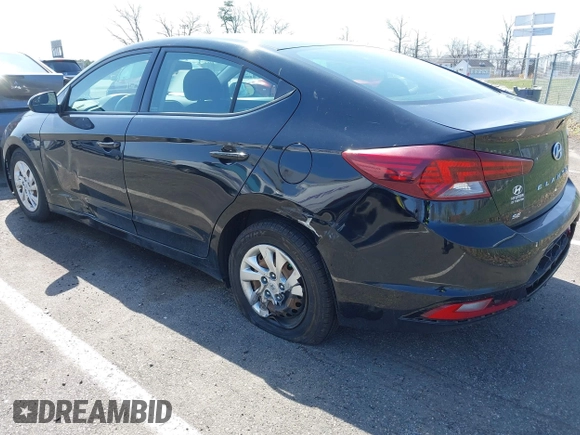 2019 Hyundai Elantra SE with VIN 5NPD74LF3KH467407, listed as a IAAI auction lot 41932623 with 95,218 mi miles and . Bid and sale history available at DreamBid. Image 3.