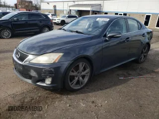 2009 Lexus IS 250 with VIN JTHBK262195087249, listed as a Copart auction lot 52594645 with 248,185 mi miles and Salvage Title. Bid and sale history available at carsss.com. Image 1.