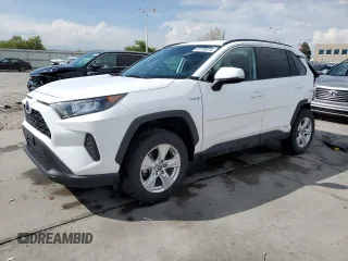 2021 Toyota RAV4 Hybrid LE z VIN 4T3MWRFV2MU048172, wystawiony jako Copart lot #54736375 z przebiegiem 33 006 mil mil oraz Szkoda całkowita • Salvage title. Historia ofert i sprzedaży dostępna na DreamBid. Obrazek 1.