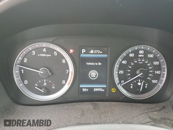 2019 Hyundai Sonata SEL with VIN 5NPE34AF0KH809401, listed as a Copart auction lot 50633645 with 29,970 mi miles and Salvage Title. Bid and sale history available at DreamBid. Image 9.