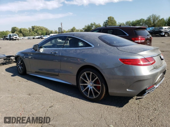 2015 Mercedes-Benz S-Class S 63 AMG with VIN WDDXJ7JB1FA007228, listed as a Copart auction lot 63763424 with 48,068 mi miles and Salvage Title. Bid and sale history available at carsss.com. Image 2.