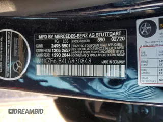 2020 Mercedes-Benz E-Class E 450 with VIN W1KZF6JB4LA830848, listed as a Copart auction lot 45639885 with 48,679 mi miles and Salvage Title. Bid and sale history available at carsss.com. Image 12.