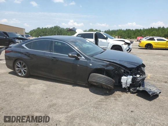 2020 Lexus ES 350 F Sport with VIN 58AGZ1B17LU059094, listed as a Copart auction lot 61408215 with 107,194 mi miles and Salvage title. Bid and sale history available at DreamBid. Image 4.