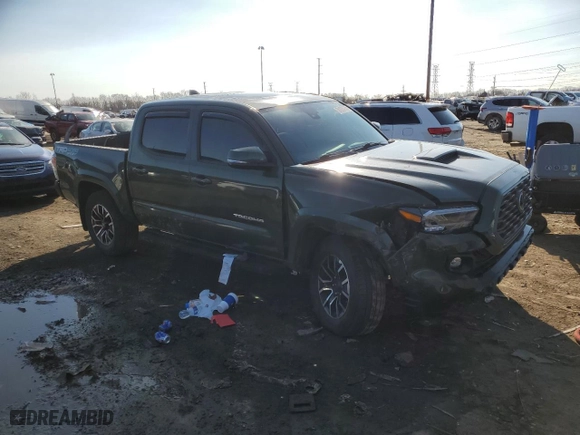 2021 Toyota Tacoma 4WD SR with VIN 3TMCZ5AN7MM431366, listed as a Copart auction lot 50206775 with 59,157 mi miles and Salvage Title. Bid and sale history available at carsss.com. Image 4.