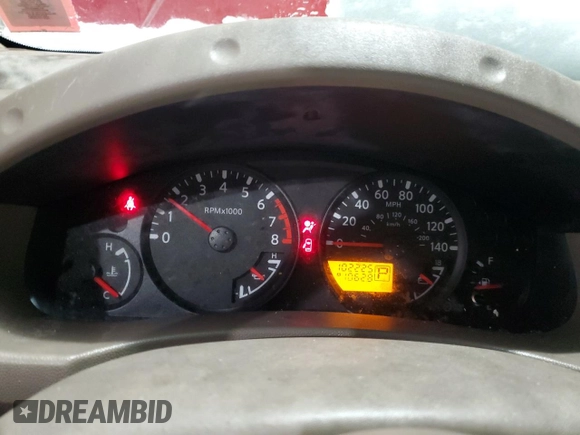 2008 Nissan Frontier SE with VIN 1N6AD06U28C403567, listed as a Copart auction lot 42154835 with 102,225 mi miles and Salvage title. Bid and sale history available at DreamBid. Image 9.