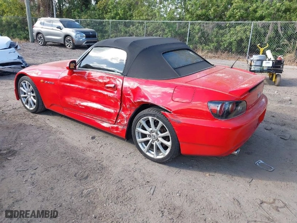 2007 Honda S2000 with VIN JHMAP21477S001141, listed as a IAAI auction lot 41559992 with NaN miles. Bid and sale history available at carsss.com. Image 3.