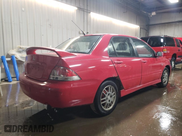 2005 Mitsubishi Lancer OZ-Rally with VIN JA3AJ86E45U026201, listed as a Copart auction lot 45873245 with 181,326 mi miles and Salvage Title. Bid and sale history available at carsss.com. Image 3.