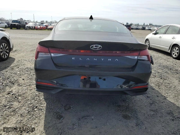 2022 Hyundai Elantra SEL with VIN KMHLM4AG8NU352436, listed as a Copart auction lot 47056305 with 96,636 mi miles and Salvage Title. Bid and sale history available at carsss.com. Image 6.