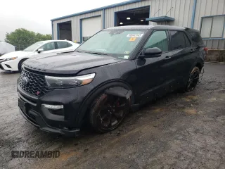 2021 Ford Explorer ST z VIN 1FM5K8GC9MGB29233, wystawiony jako Copart lot #58542145 z przebiegiem 87 682 mil mil oraz Szkoda całkowita • Salvage title. Historia ofert i sprzedaży dostępna na DreamBid. Obrazek 1.