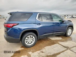 2022 Chevrolet Traverse LS with VIN 1GNERFKW2NJ153620, listed as a Copart auction lot 57409445 with 53,395 mi miles and Salvage title. Bid and sale history available at DreamBid. Image 3.
