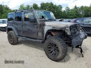 2017 Jeep Wrangler Unlimited Sport with VIN 1C4HJWDG3HL542066, listed as a Copart auction lot 62637435 with Not provided miles and Salvage title. Bid and sale history available at DreamBid. Image 4.