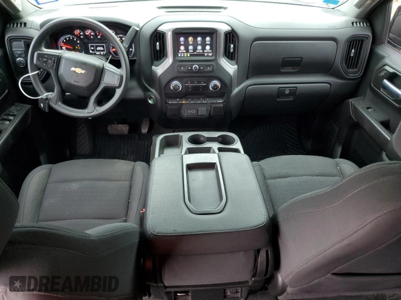 2022 Chevrolet Silverado 1500 Custom with VIN 3GCPABEK6NG528646, listed as a Copart auction lot 44184345 with 53,102 mi miles and Salvage Title. Bid and sale history available at DreamBid. Image 8.