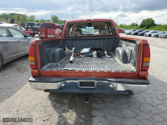 2001 Chevrolet Silverado 1500 LS with VIN 2GCEK19T311367032, listed as a Copart auction lot 55398854 with 0 mi miles and Salvage Title. Bid and sale history available at carsss.com. Image 6.