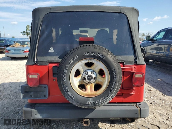 1997 Jeep Wrangler Sport with VIN 1J4FY19S6VP457871, listed as a Copart auction lot 68220154 with 177,688 mi miles and Clean Title. Bid and sale history available at carsss.com. Image 6.