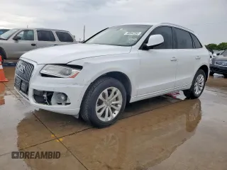 2015 Audi Q5 Premium Plus with VIN WA1LFAFP8FA059574, listed as a Copart auction lot 60562265 with 104,340 mi miles and Salvage title. Bid and sale history available at DreamBid. Image 1.