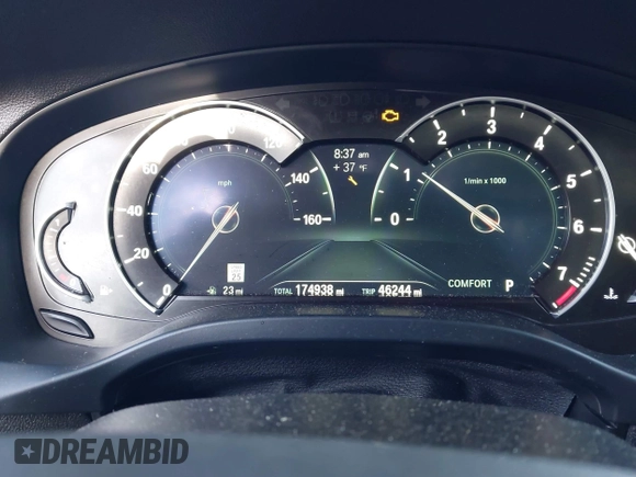 2019 BMW X4 xDrive30i with VIN 5UXUJ3C51KLG52460, listed as a IAAI auction lot 41906197 with 174,938 mi miles and . Bid and sale history available at DreamBid. Image 7.