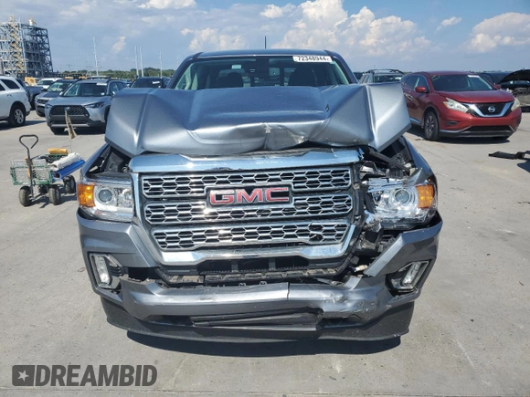 2022 GMC Canyon 2WD Denali with VIN 1GTG5EEN3N1136139, listed as a Copart auction lot 72348944 with 24,537 mi miles and Salvage Title. Bid and sale history available at carsss.com. Image 5.