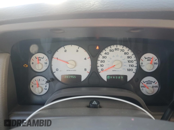 2003 Dodge Ram 2500 ST with VIN 3D7KU28C53G830759, listed as a Copart auction lot 43910005 with 283,955 mi miles and Salvage Title. Bid and sale history available at carsss.com. Image 9.