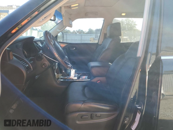 2016 Infiniti QX80 with VIN JN8AZ2NF1G9612303, listed as a Copart auction lot 75698364 with 110,847 mi miles and Salvage Title. Bid and sale history available at carsss.com. Image 7.