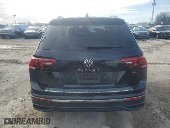 2023 Volkswagen Tiguan S with VIN 3VVFB7AX8PM085672, listed as a Copart auction lot 46102945 with 11,151 mi miles and Salvage title. Bid and sale history available at DreamBid. Image 6.