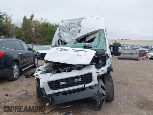 2022 Ram ProMaster Cargo with VIN 3C6LRVDG3NE110280, listed as a IAAI auction lot 40763747 with Not Provided miles and . Bid and sale history available at DreamBid. Image 11.