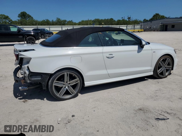 2018 Audi A3 Cabriolet Premium Plus z VIN WAUY8LFF5J1080641, wystawiony jako Copart lot #54944945 z przebiegiem 28 462 mil mil oraz Szkody całkowita. Historia ofert i sprzedaży dostępna na DreamBid. Obrazek 3.