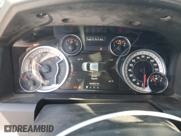 2017 Ram 1500 Big Horn with VIN 3C6RR6LT8HG789437, listed as a Copart auction lot 61106335 with 196,359 mi miles and Salvage title. Bid and sale history available at DreamBid. Image 9.