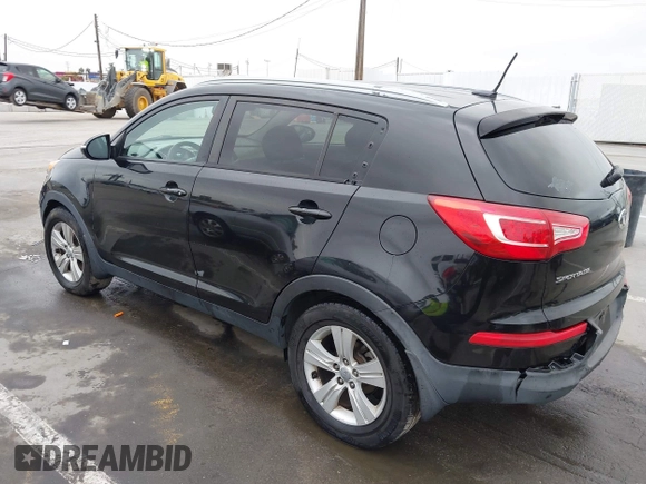 2013 Kia Sportage LX with VIN KNDPB3A27D7452499, listed as a IAAI auction lot 42164249 with 169,845 mi miles. Bid and sale history available at carsss.com. Image 3.