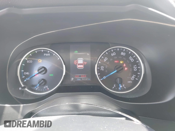 2019 Toyota RAV4 Hybrid LE with VIN 2T3MWRFV2KW026931, listed as a IAAI auction lot 42667582 with 93,147 mi miles and . Bid and sale history available at DreamBid. Image 7.