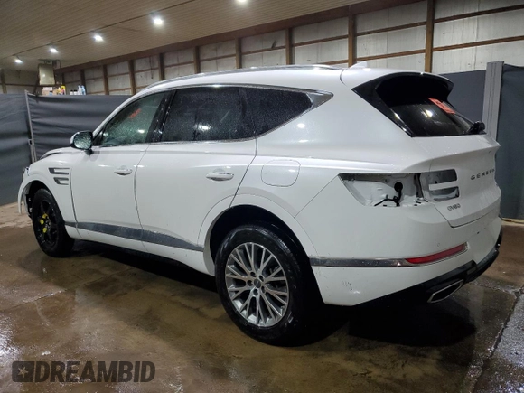 2024 Genesis GV80 with VIN KMUHBDSB5RU170442, listed as a Copart auction lot 58028895 with 25,823 mi miles and Salvage title. Bid and sale history available at DreamBid. Image 2.