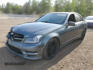 2012 Mercedes-Benz C 300 Sport with VIN WDDGF8BB7CA609715, listed as a Copart auction lot 59567445 with 176,385 mi miles and Salvage title. Bid and sale history available at DreamBid. Image 1.