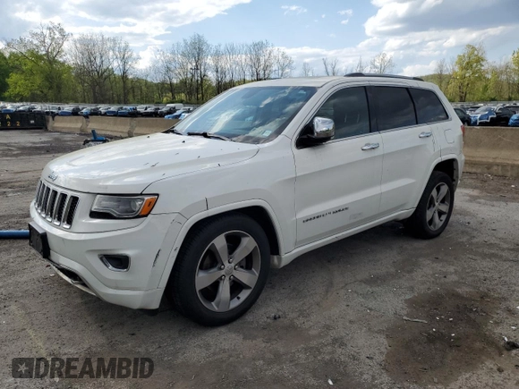 2014 Jeep Grand Cherokee Overland with VIN 1C4RJFCG6EC139930, listed as a Copart auction lot 55737505 with 110,029 mi miles and Clean Title. Bid and sale history available at DreamBid. Image 1.