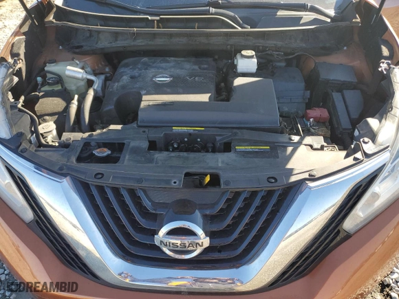 2017 Nissan Murano SV with VIN 5N1AZ2MGXHN119956, listed as a Copart auction lot 46049085 with 159,935 mi miles and Salvage Title. Bid and sale history available at carsss.com. Image 12.